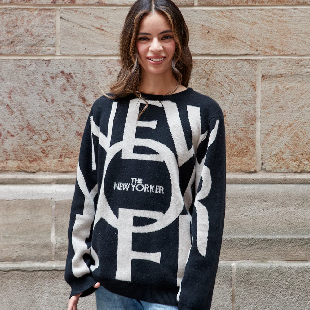 Garin x The New Yorker Cashmere Sweater in Black - Image 5