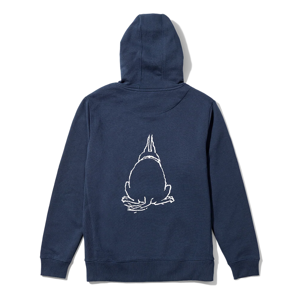 George Booth’s Loyal Hound Hoodie in Navy - Image 4
